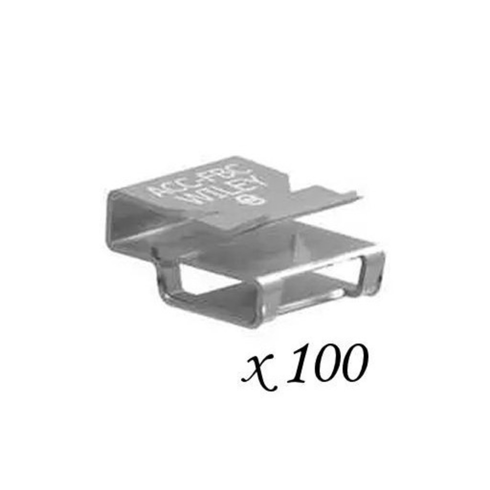 100 Wiley ACC-FBC Stainless Steel Dual Degree Solar Panel PV Cable Wire Clips